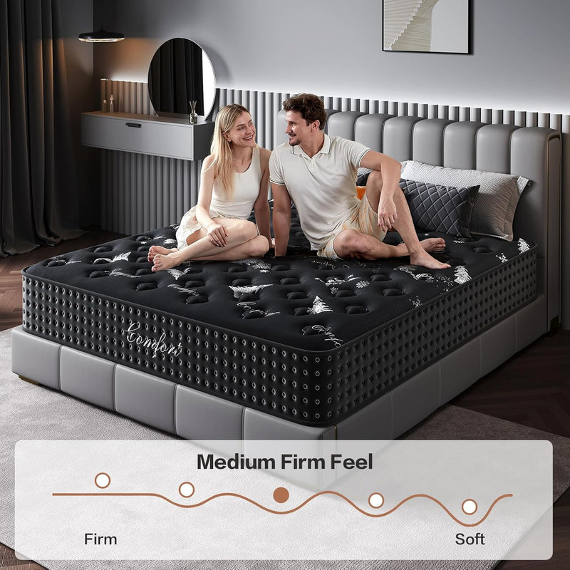 Mattress 10 Inch with Memory Foam 7 Zone