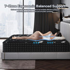 Mattress 10 Inch with Memory Foam 7 Zone