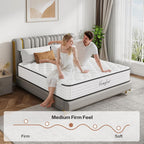 Mattress 10 Inch with Memory Foam 7 Zone