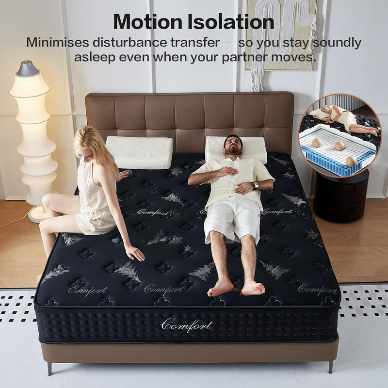 Mattress 10 Inch with Memory Foam 7 Zone