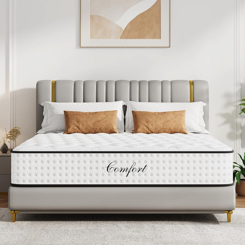 Mattress 10 Inch with Memory Foam 7 Zone
