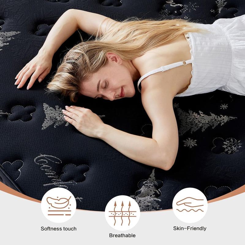 Mattress 10 Inch with Memory Foam 7 Zone