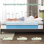 Mattress 11 in Hybrid Pocket Sprung Cooling