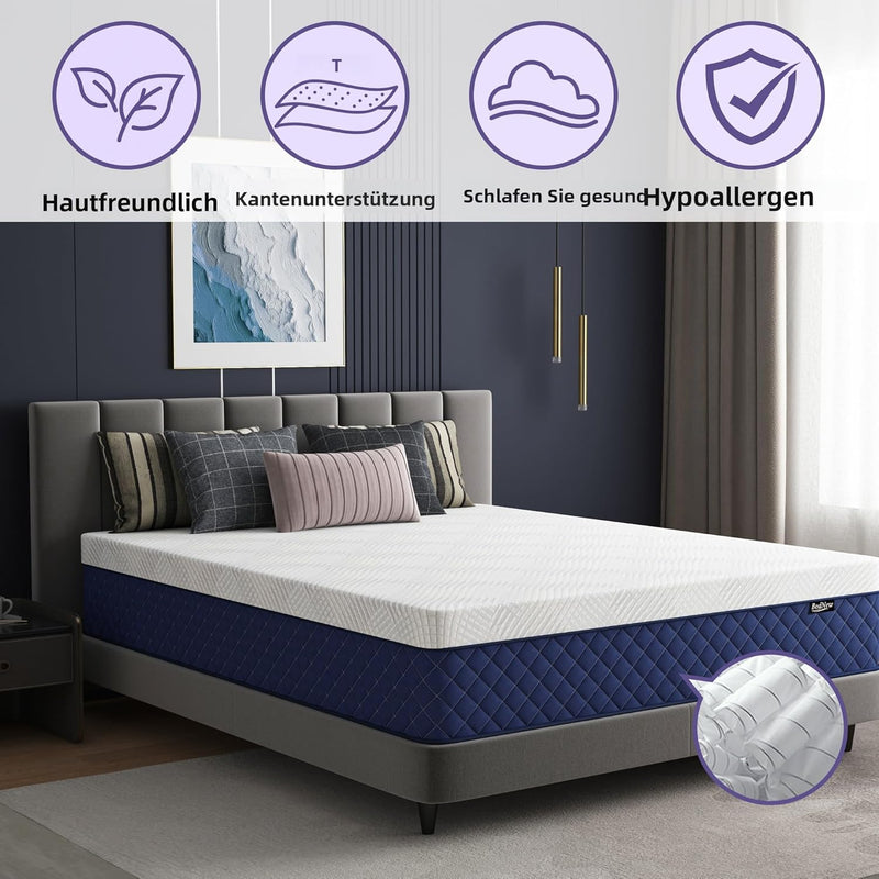 Mattress Innerspring Hybrid with Breathable Foam