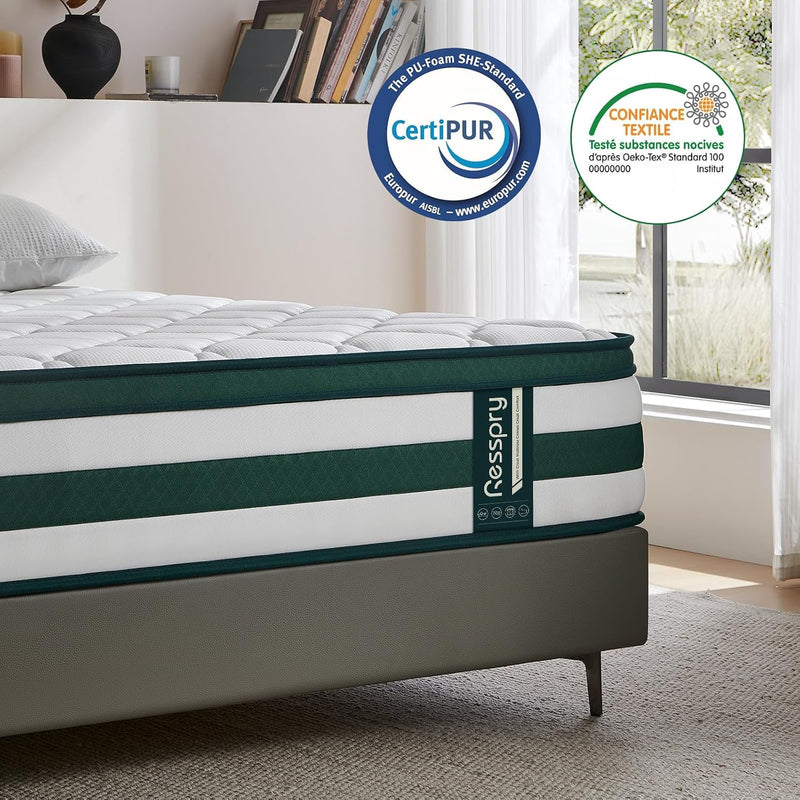 Mattress 12 Inch Hybrid Pocket Sprung 9-Zone Support