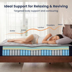 Mattress 12 Inch Memory Foam Sprung for Cool