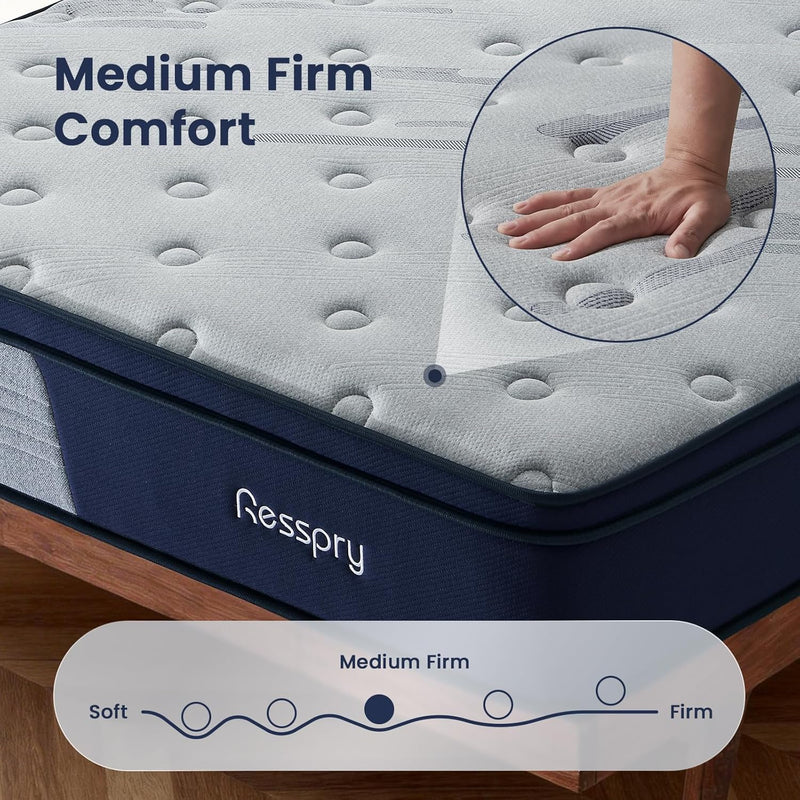 Mattress 12 Inch Memory Foam Sprung for Cool