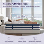 Mattress 12 Inch Memory Foam Sprung Hybrid 9-Zone