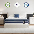 Mattress 12 Inch Memory Foam Sprung Hybrid 9-Zone