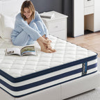 Mattress 12 Inch Memory Foam Sprung Hybrid 9-Zone
