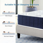 Mattress 12 Inch Memory Foam Sprung Sleep Cool