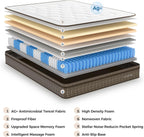 Mattress 12 Inch Memory Foam with Stellar Pocket