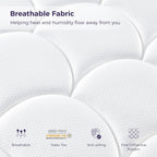 Mattress 12inch Hybrid for Pressure Relief Breathable Foam