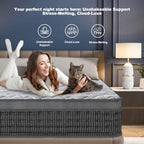 Mattress 135x190x28CM 11 Inch Innerspring Medium Firm