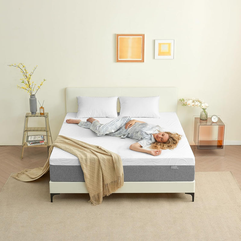 Mattress 20CM with Memory Foam and Anti-Mite Breathable