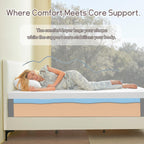 Mattress 20CM with Memory Foam and Anti-Mite Breathable