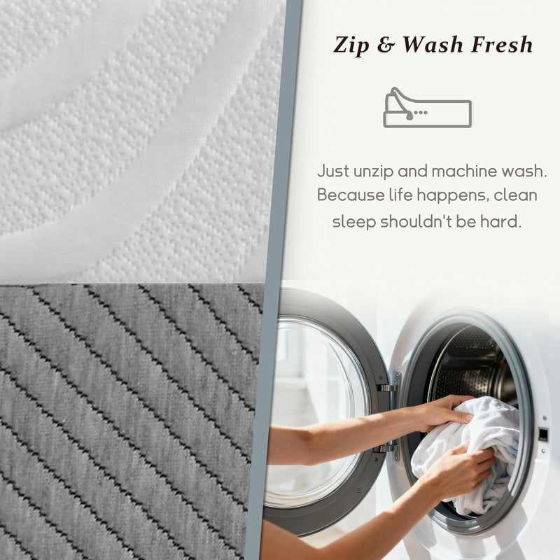 Mattress 20CM with Memory Foam and Anti-Mite Breathable
