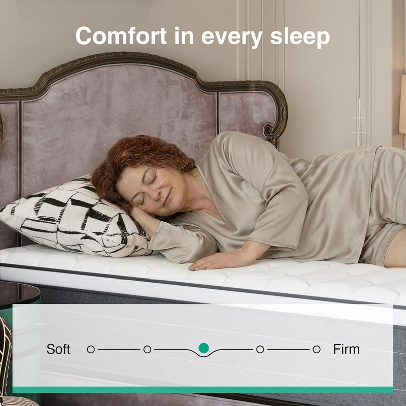 Mattress Medium Firm Memory Foam Hybrid