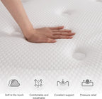 Mattress 25CM Gel Memory Foam Pocket Sprung Mattresses