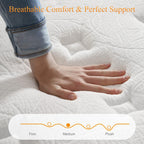 Mattress 25CM Hybrid with Memory Foam Pocket Springs