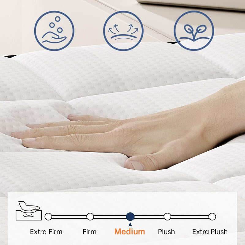 Mattress 25CM Pocket Sprung Memory Foam Hybrid Bed