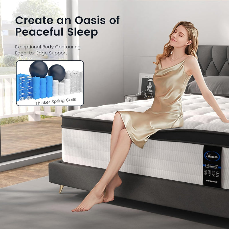 Mattress 25CM Pocket Sprung Memory Foam Hybrid Bed