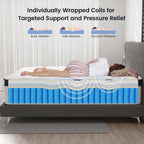 Mattress 25CM Pocket Sprung Memory Foam Hybrid Bed