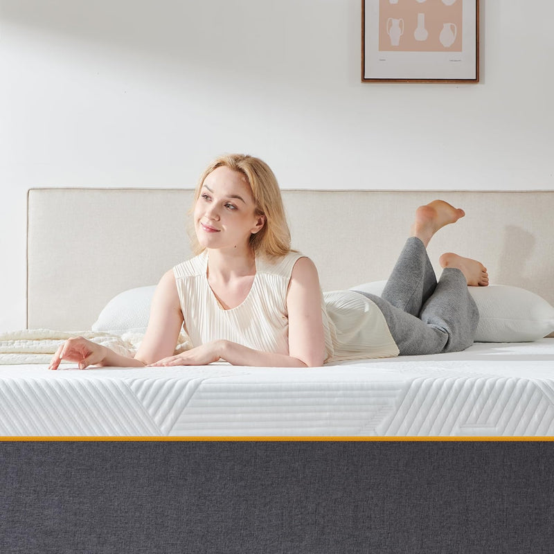 Mattress 25CM Thickness with Memory Foam Medium Firm