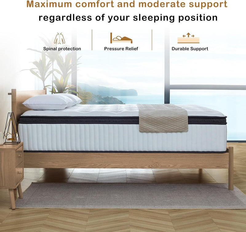Mattress 25CM with Memory Foam Pocketing Spring