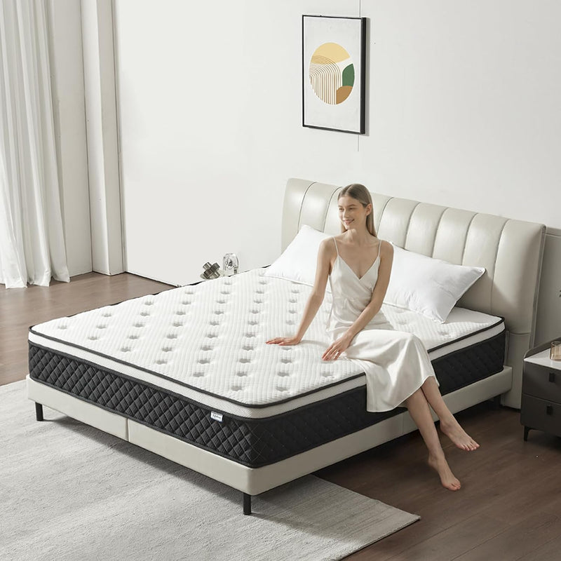 Mattress 25CM with Memory Foam Pocketing Spring