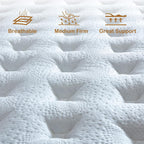 Mattress 25CM with Memory Foam Pocketing Spring