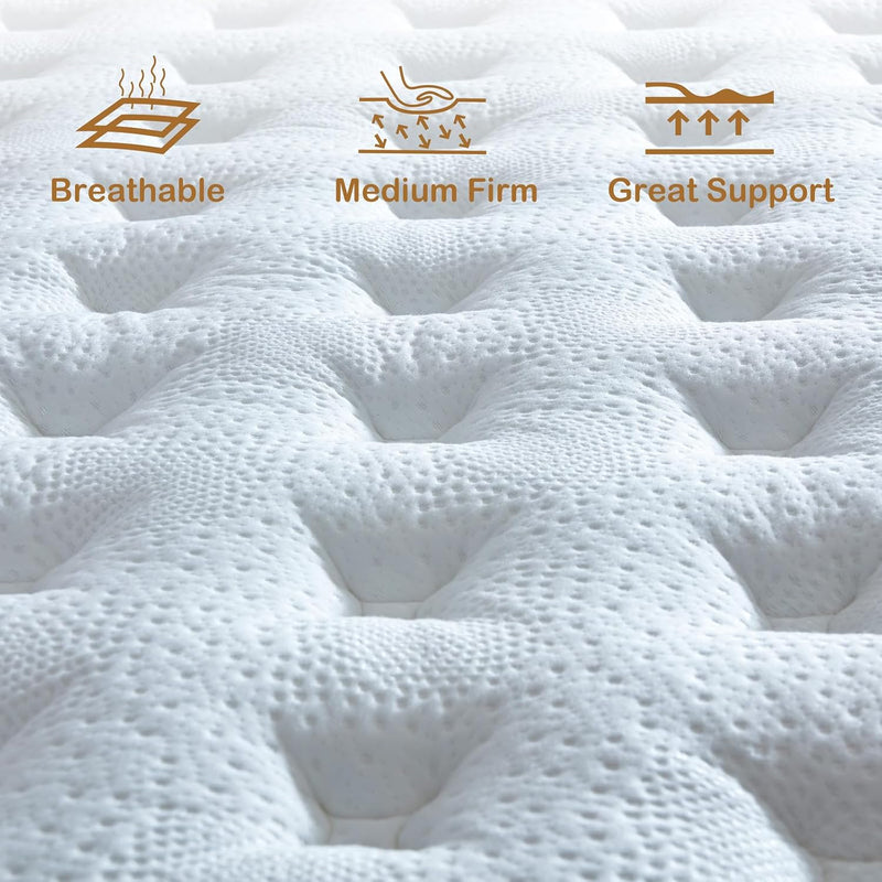 Mattress 25CM with Memory Foam Pocketing Spring