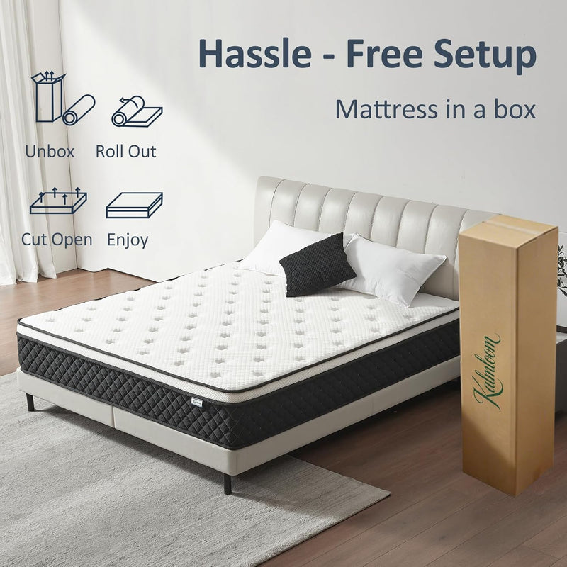 Mattress 25CM with Memory Foam Pocketing Spring