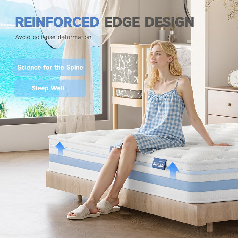 Mattress 6 Inch Orthopaedic Memory Foam 9 Zone