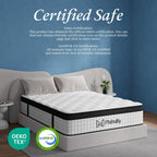 Mattress 4FT 6 25CM Memory Foam Pocketed Spring