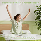 Mattress 6 Memory Foam Pocketed Spring Hybrid