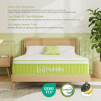 Mattress 6 Memory Foam Pocketed Spring Hybrid