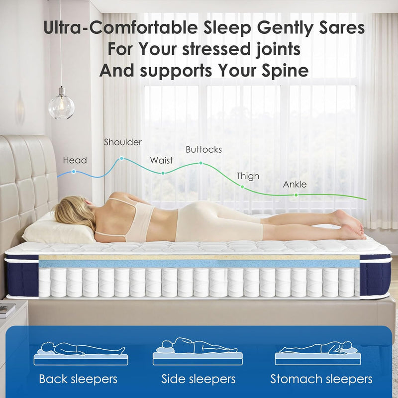 Mattress 6 Medium Firm Hybrid with Memory