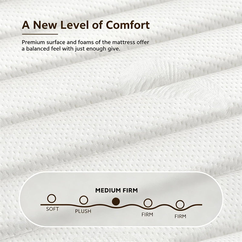 Mattress 7-Zone Hybrid with Memory Foam