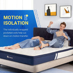 Mattress 8.5 Inch Bamboo Foam Spring Hybrid Medium