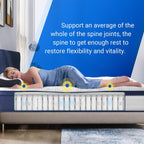 Mattress 8.5 Inch Bamboo Foam Spring Hybrid Medium