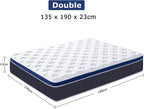 Mattress 9.1 Inch Gel Memory Foam Hybrid Pocket