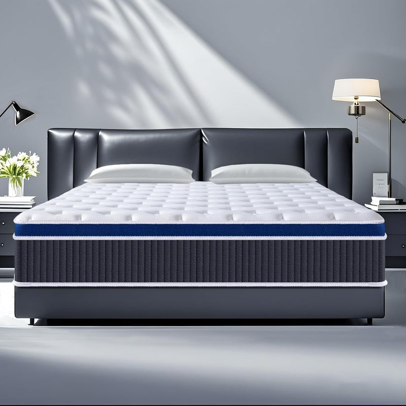 Mattress 9.1 Inch Gel Memory Foam Hybrid Pocket