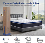Mattress 9.1 Inch Gel Memory Foam Hybrid Pocket
