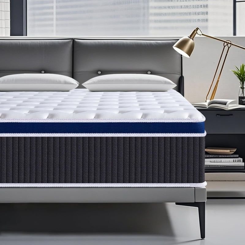 Mattress 9.1 Inch Gel Memory Foam Hybrid Pocket