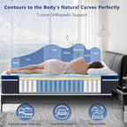 Mattress 9.1 Inch Gel Memory Foam Hybrid Pocket