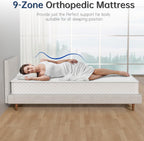 Mattress 9-Zone Inner Spring Bed with Foam