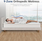 Mattress 9-Zone Inner-Spring Bed with Foam and 3d