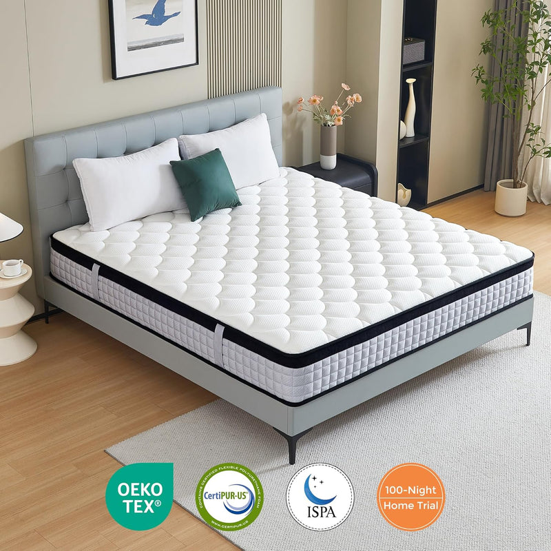 Mattress 9-Zone Orthopaedic with Memory Foam