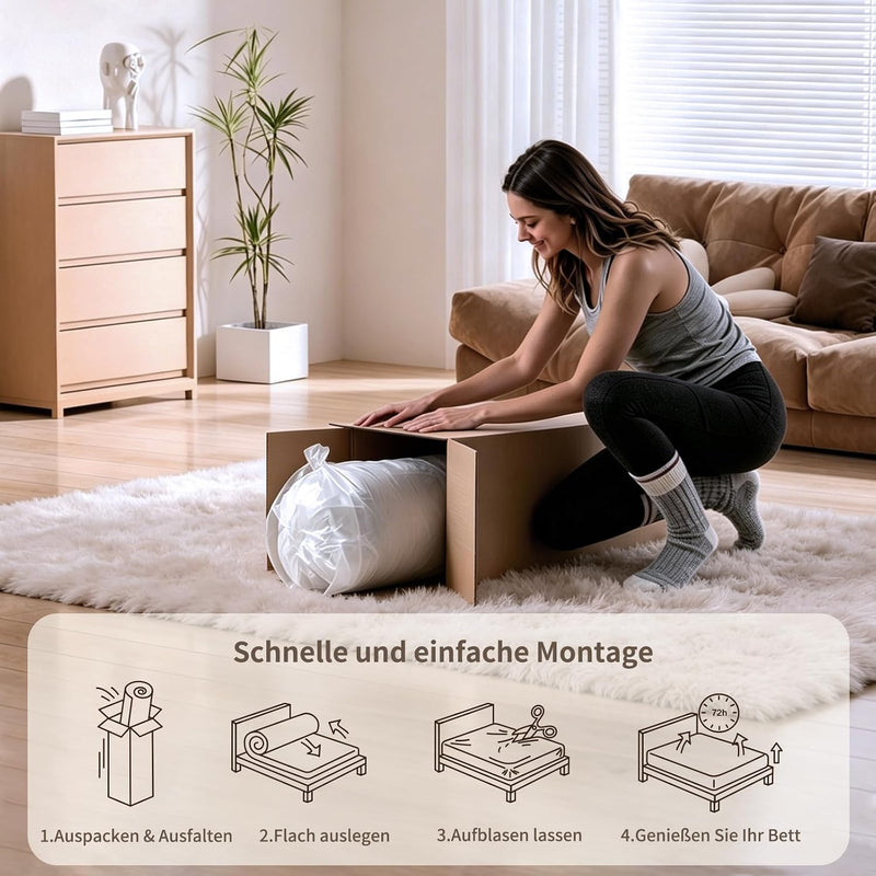 Mattress 90x190x28CM Hybrid Pocket Sprung Med Firm